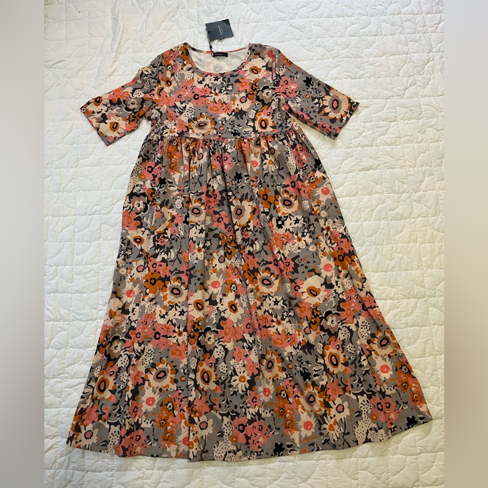 Floral Midi Dress by Just Fashion Now
